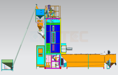 Volledige turnkey projecten EPS Pre Expander Machine / EPS Foam Expansion Machine