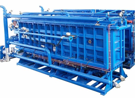 1850 mm Maximale producthoogte Eps Block Molding Machine Schuimdichtheid 8-60 kg/m3