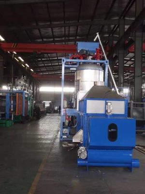 Automatische blauwe / groene EPS EPU Foaming Pre-expander machine buitenzool uit China met fluidzed droge bed
