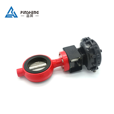 ISO9001 pneumatische Vleugelklep 0.3-0.8mpa DN50